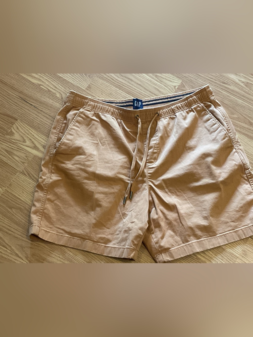 GAP Mens XL 36 x7 Drawstring Cotton Shorts Brown Sugar